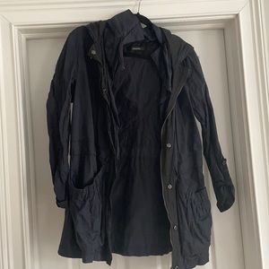 Tahari Navy Rain Jacket / Coat